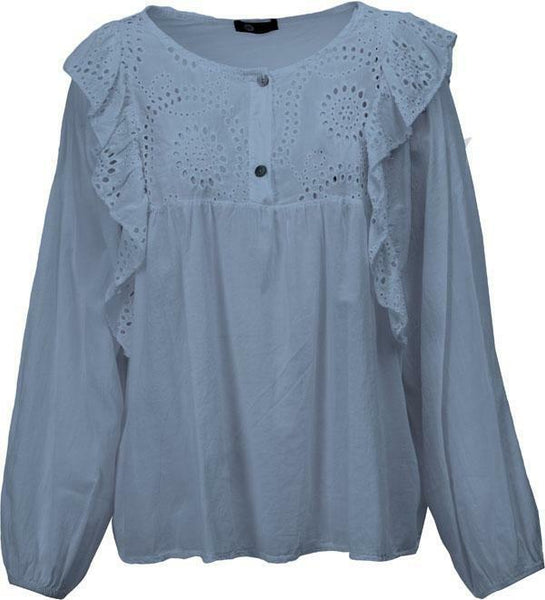 Eleanor Top Tweed Eyelet