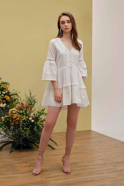 Poppy Dress White Eyelet